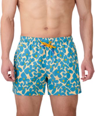 Sunset and Vines Men's Floral Woven Swim Trunks