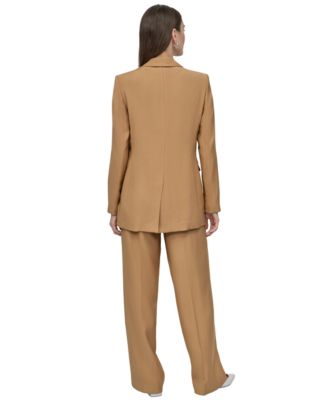 Petite Long Sleeve One-Button Blazer