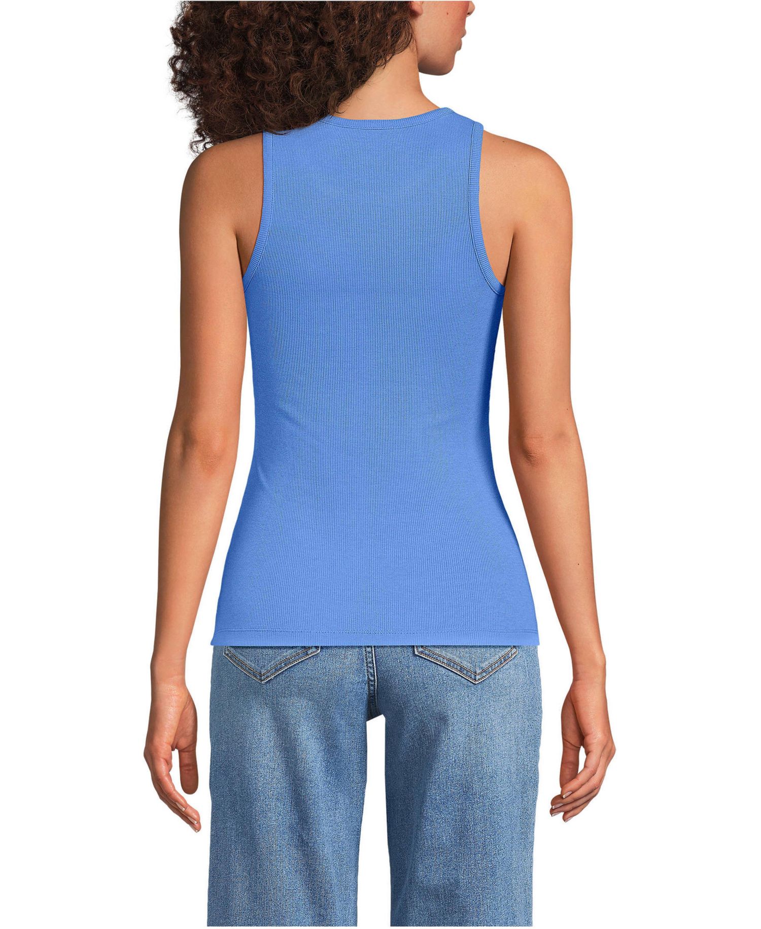 Women's Drapey Rib Fitted Tank Top