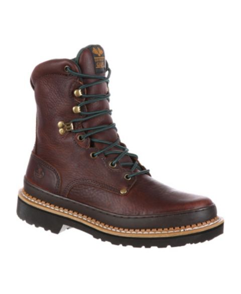 Мужские ботинки GEORGIA BOOT Georgia Giant 8" Soggy Brown Steel Toe Work Boot, цвет: Коричневый