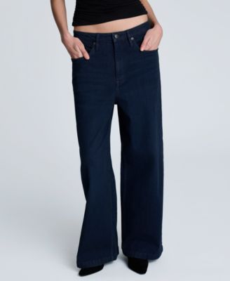 Kenneth Cole - Women's Slouchy High-Rise Wide-Leg Jeans