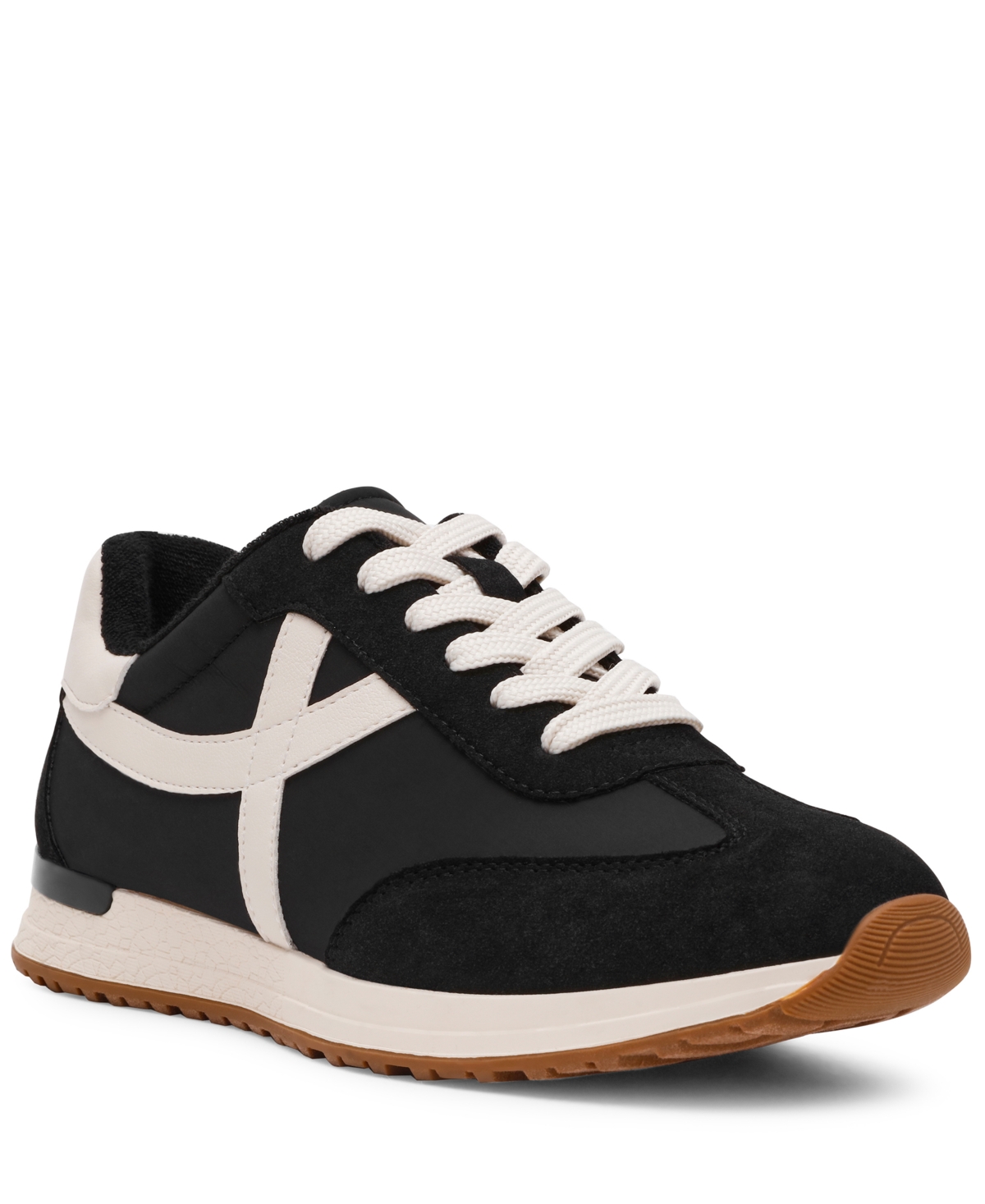 Dv Dolce Vita Women's Joque Sporty Retro Lace-up Sneakers In Black