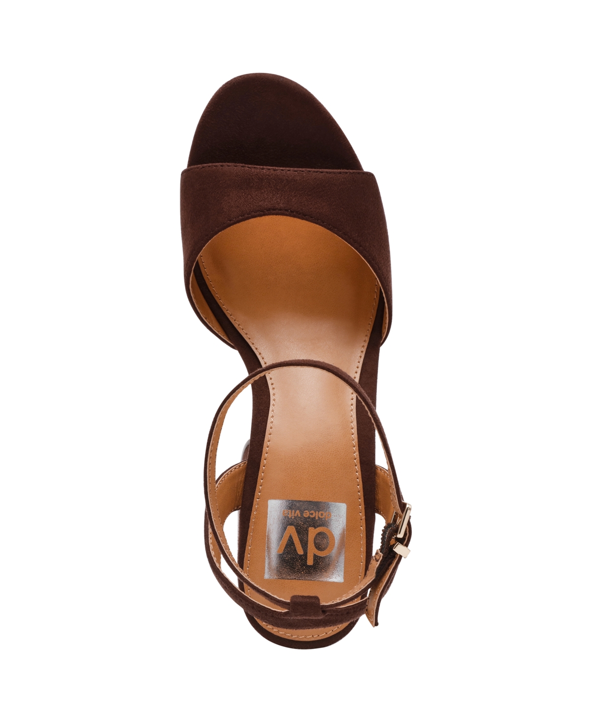 Dv Dolce Vita Women's Wizzard Two-piece Platform Block Heel Dress Sandals In Brown