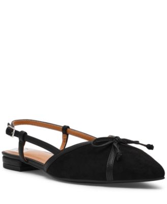 Women's Carsen Bow Pointed-Toe Slingback Flats