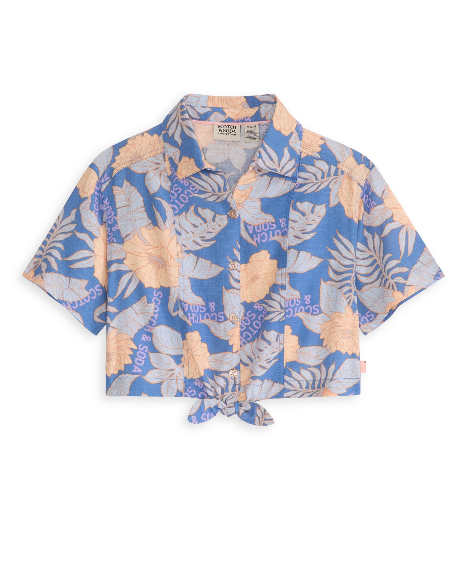 Big Girls Short Sleeve Front Button Up Shirt
