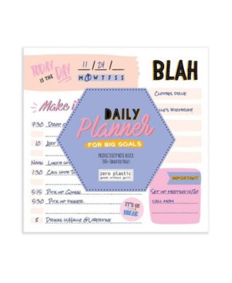 Undated Make it Happen Daily Note Block for Productivity and Lists Desktop