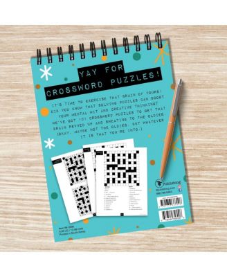 Life is Better with Crossword Puzzles Book Spiral Puzzle Pad