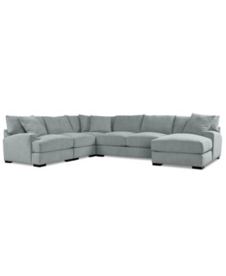 Rhyder 5-Pc. Fabric Chaise Sectional, Exclusively at Macy's