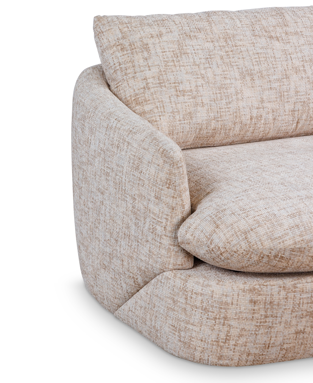 Macy's Rhyder 43" Fabric Accent Swivel Chair, Exclusively At