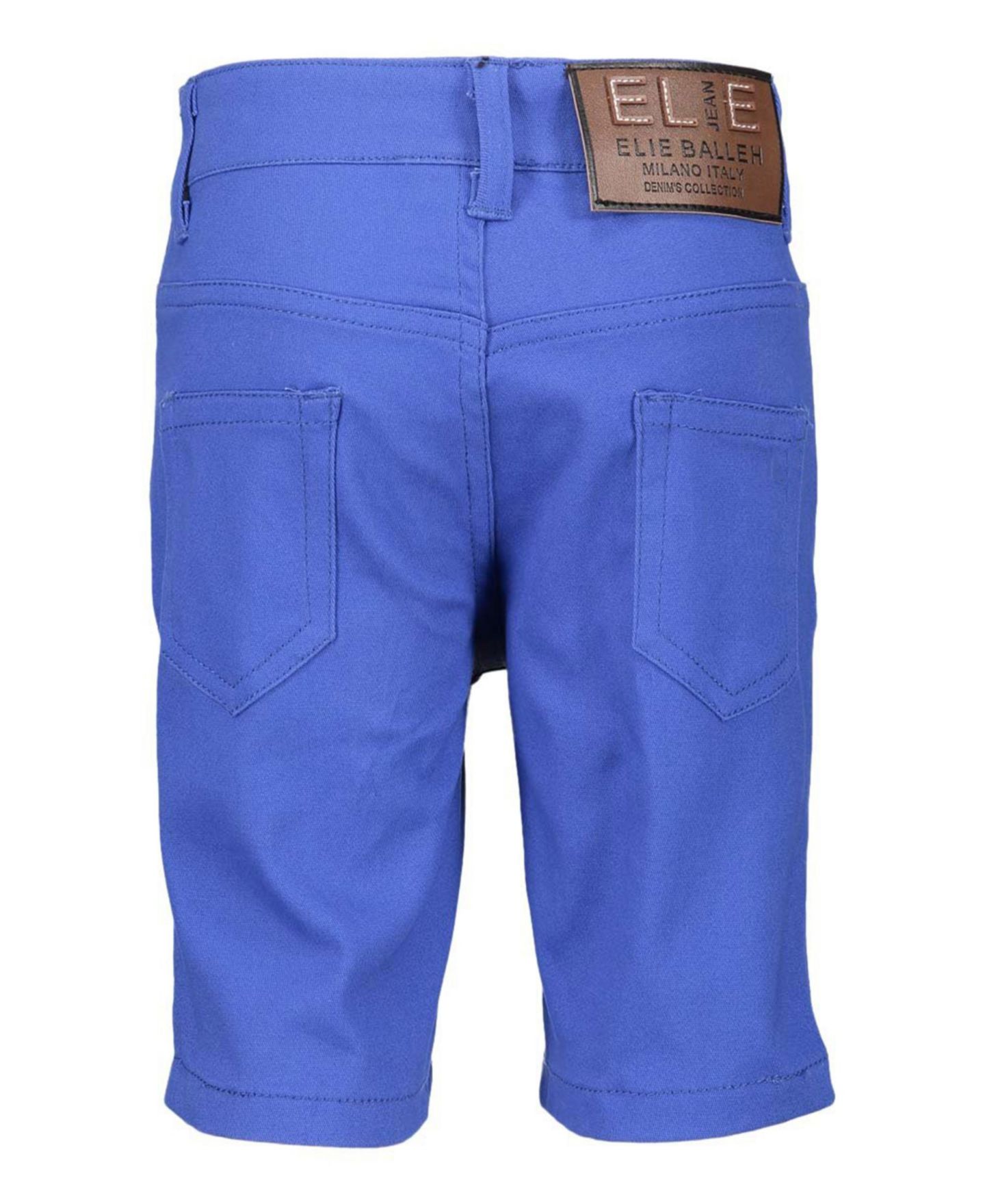 Шорты Elie Balleh Royal Blue Cotton Twill для мальчиков, цвет: Королевский синий — фото 2