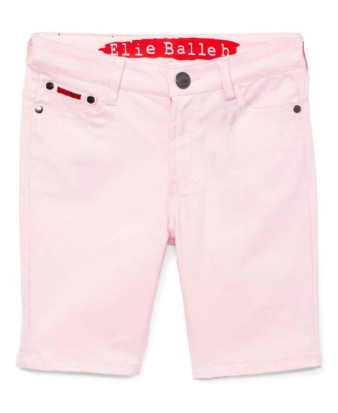 Шорты Elie Balleh Pink Cotton Twill для мальчиков, цвет: Розовый