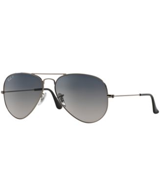 Ray-Ban Polarized Original Aviator Gradient Sunglasses, RB3025 62 - Macy's