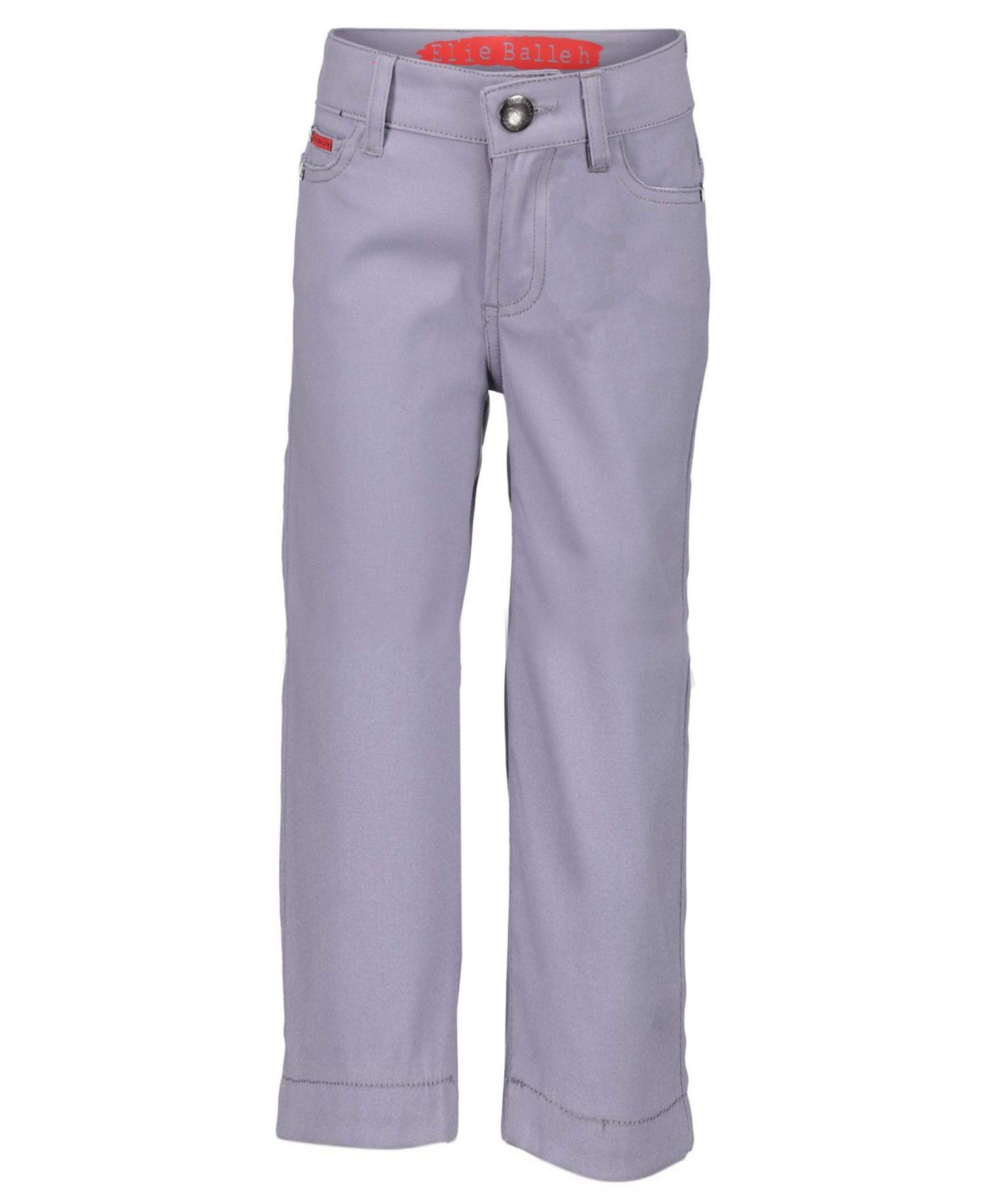 Big Boys Grey Slim Fit 5 Pocket Twill Pants