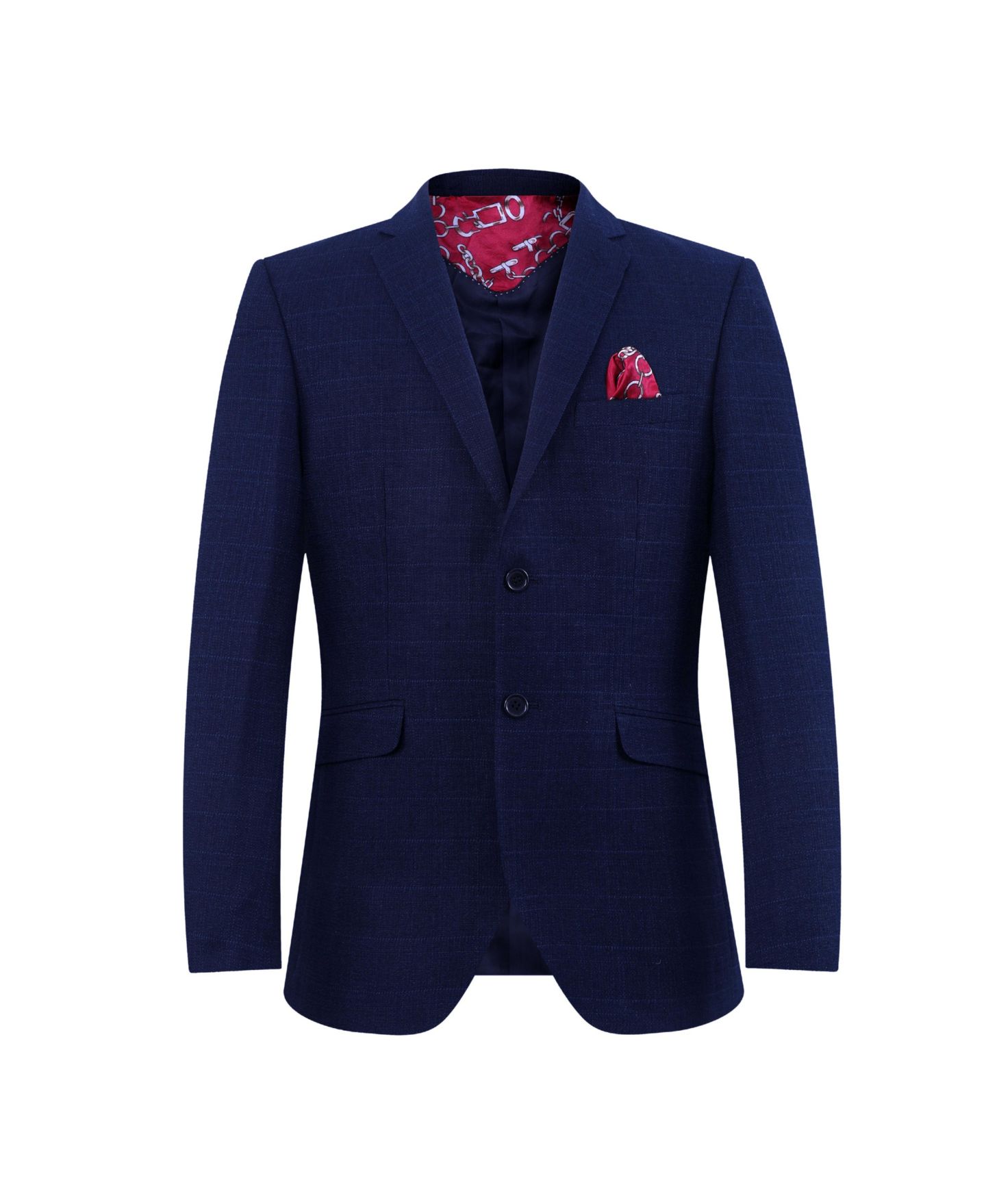 Куртка Elie Balleh Navy Slim Fit Melange Jacket для мальчиков, цвет: Тёмно-синий — фото 1