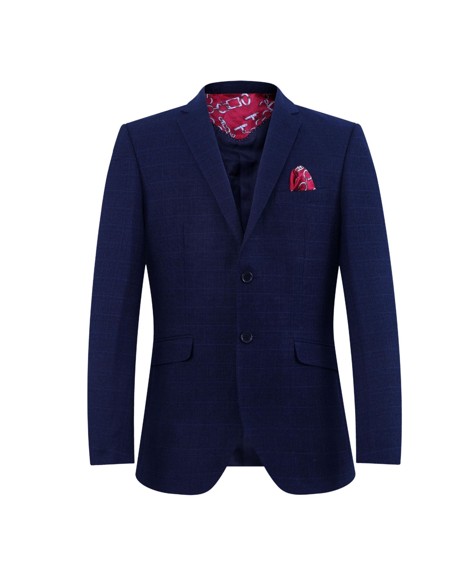 Big Boys Navy Slim Fit Melange Jacket