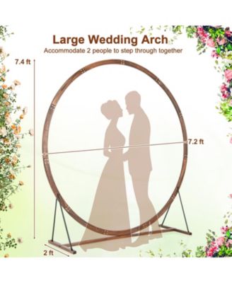 Wooden Wedding Arch Solid Wood Arbor Backdrop Stand for Wedding Ceremony