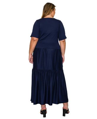 Plus Size Jourdan Tiered Maxi Dress