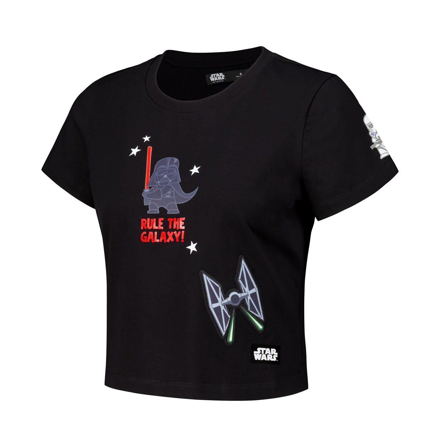 Женская футболка Freeze Max Black Star Wars Babydoll Cropped — фото 2