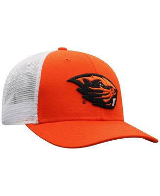 Men's Orange/White Oregon State Beavers Victory Baseline Adjustable Trucker Hat