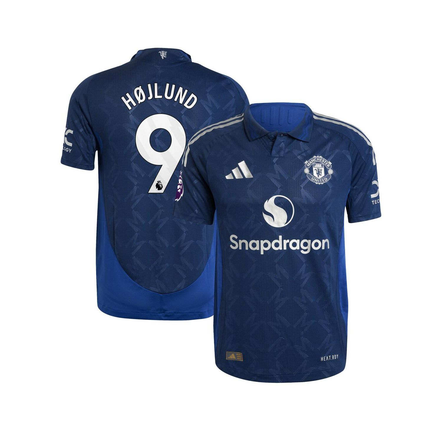 Men's Rasmus Hojlund Navy Manchester United 2024/25 Away Authentic Player Jersey