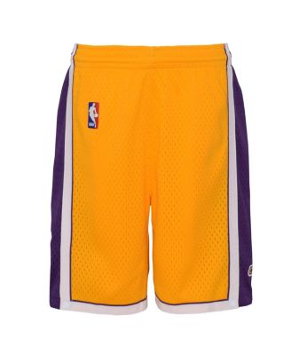 Big Boys and Girls&nbsp;Gold Los Angeles Lakers Swingman Shorts