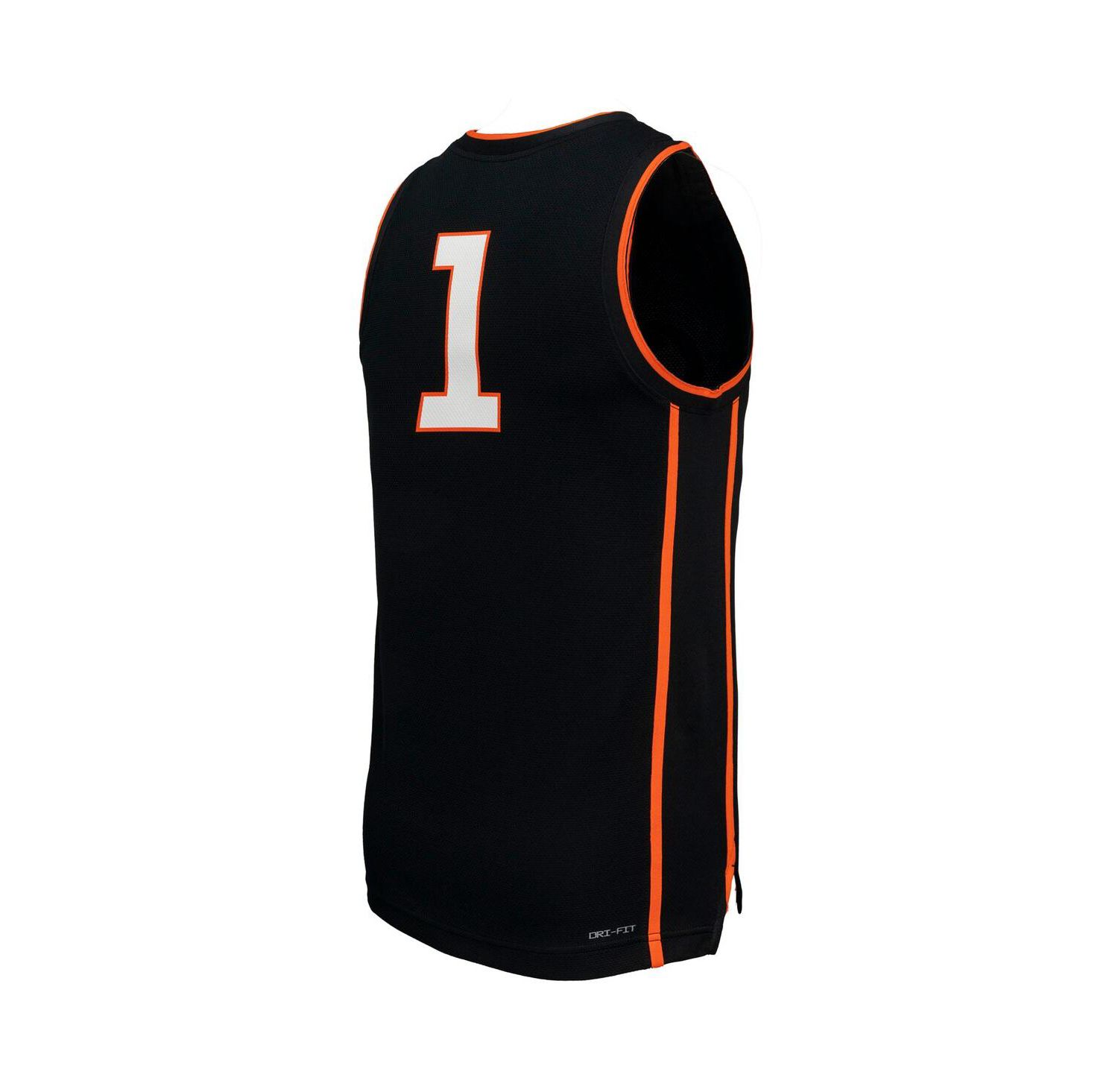 Men's 1 Black Oklahoma State Cowboys Replica Basketball Jersey
