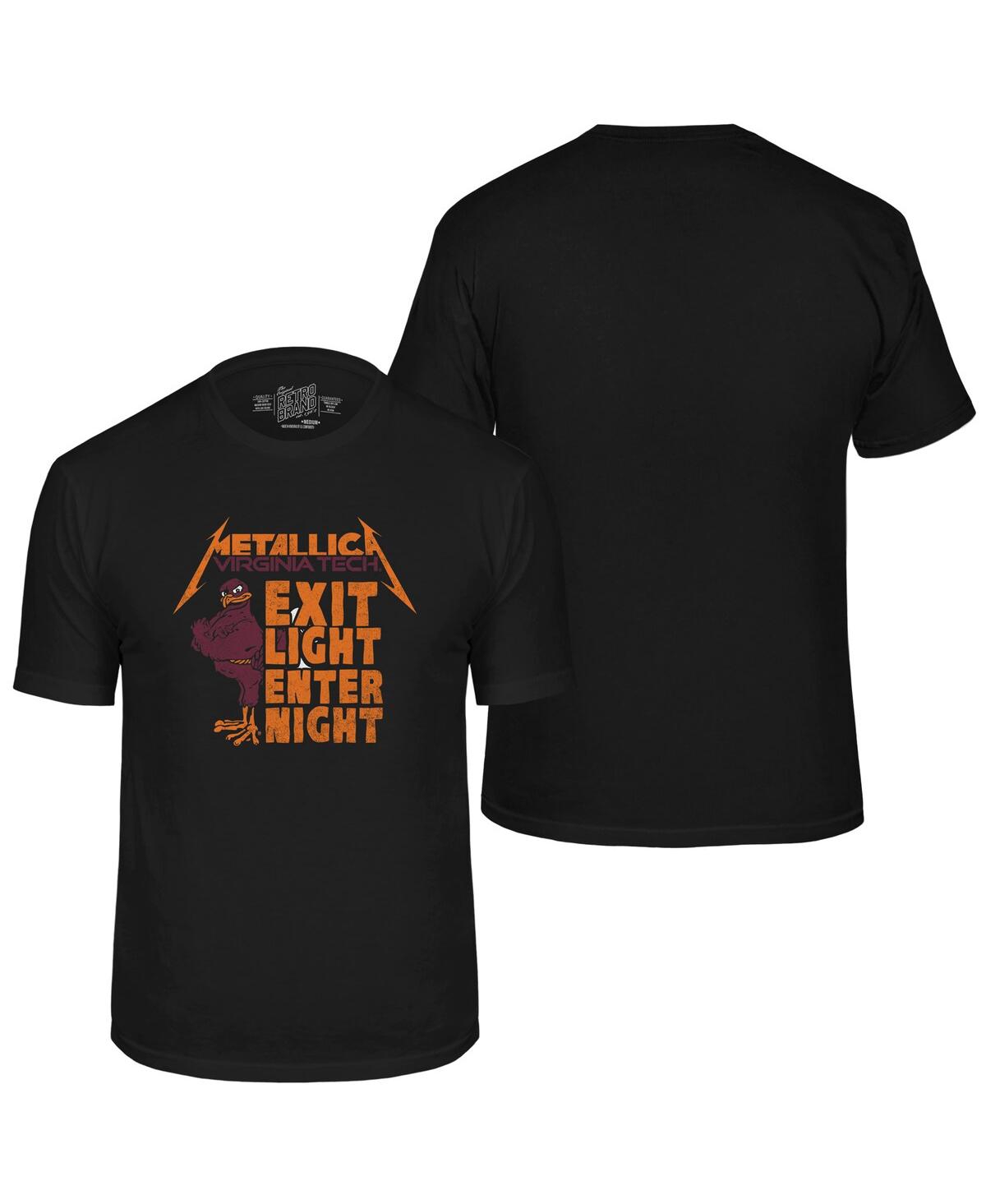 Men's Black Virginia Tech Hokies Metallica Retro T-Shirt - Black