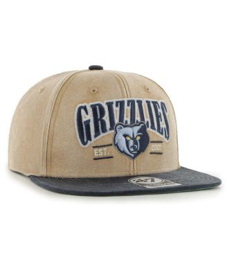 Men's Khaki/Navy Memphis Grizzlies Chilmark Captain Snapback Hat