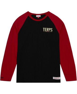 Men's Black Maryland Terrapins Legendary Slub Raglan Long Sleeve T-Shirt