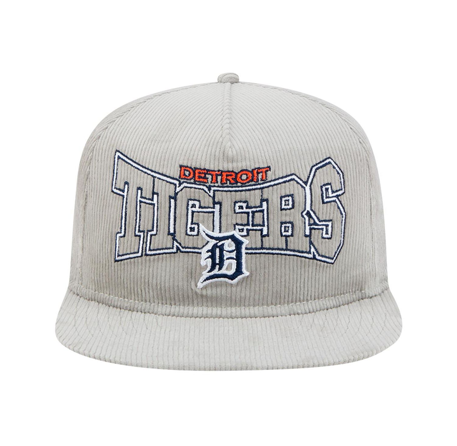 Men's Gray Detroit Tigers Corduroy Golfer Snapback Hat