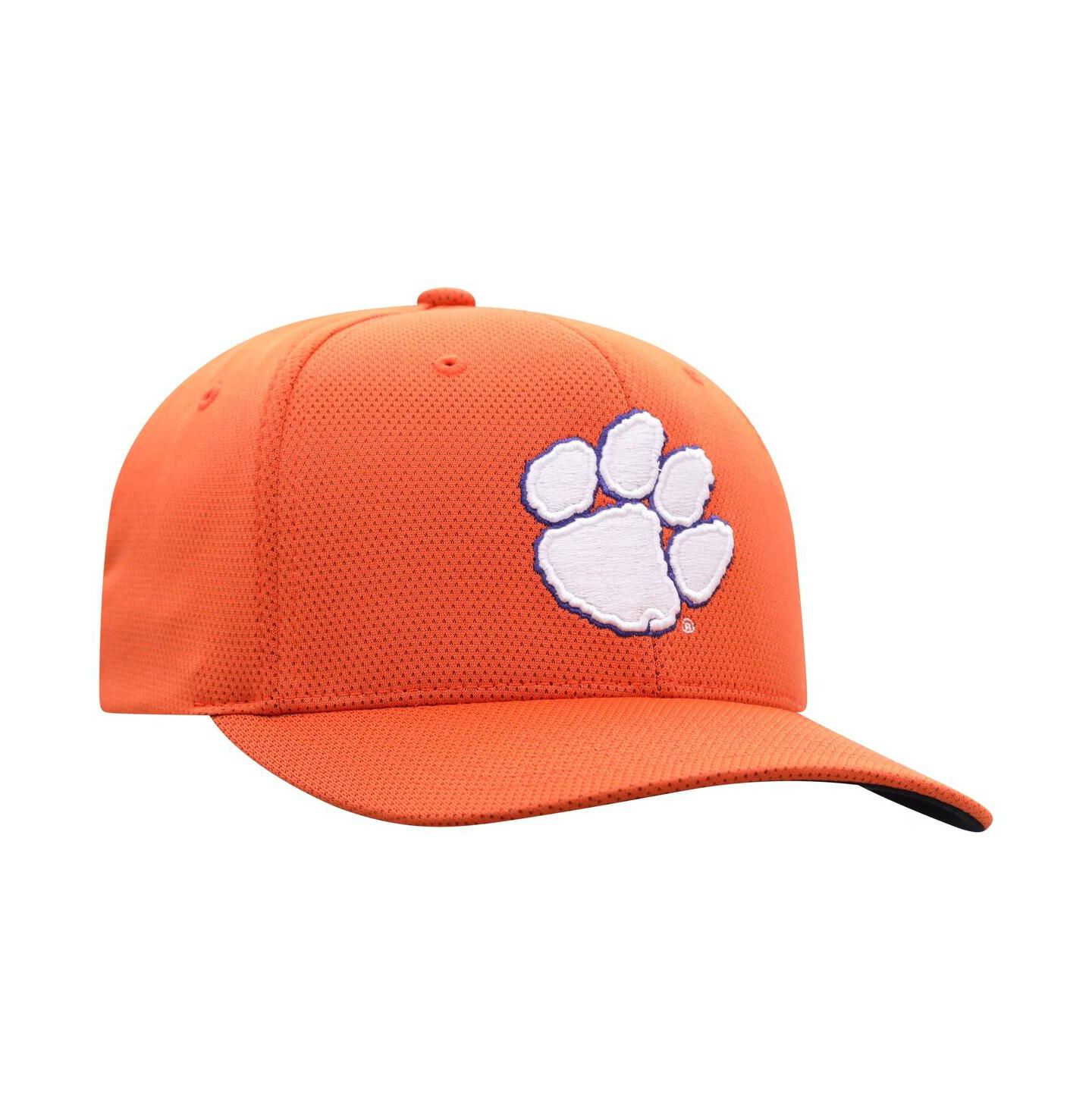 Мужской головной убор Top of the World Orange Clemson Tigers Reflex 2.0 Flex Fit Hat — фото 2