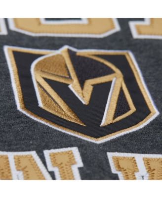 Men's Black Vegas Golden Knights Playoff Win Fleece Pullover Sweatshirt