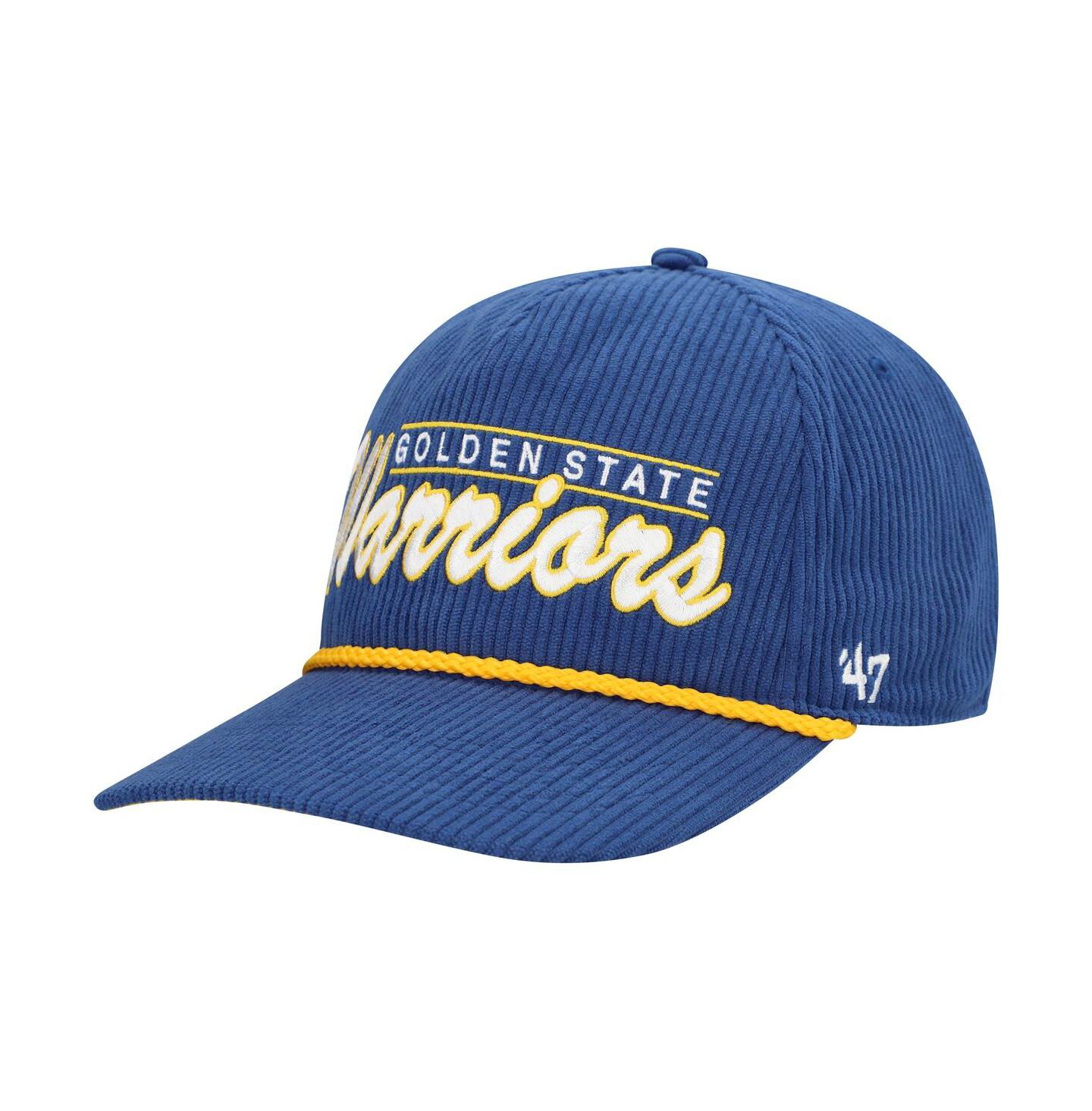 Мужская кепка '47 Brand Royal Golden State Warriors Double Header Sidepatch Cord Hitch Adjustable Hat — фото 3