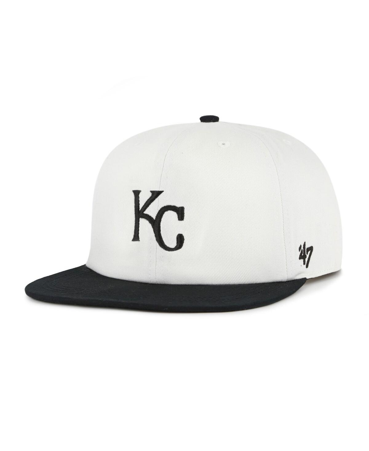 47 Brand Women's White/black Kansas City Royals Foundation Captain Snapback Hat
