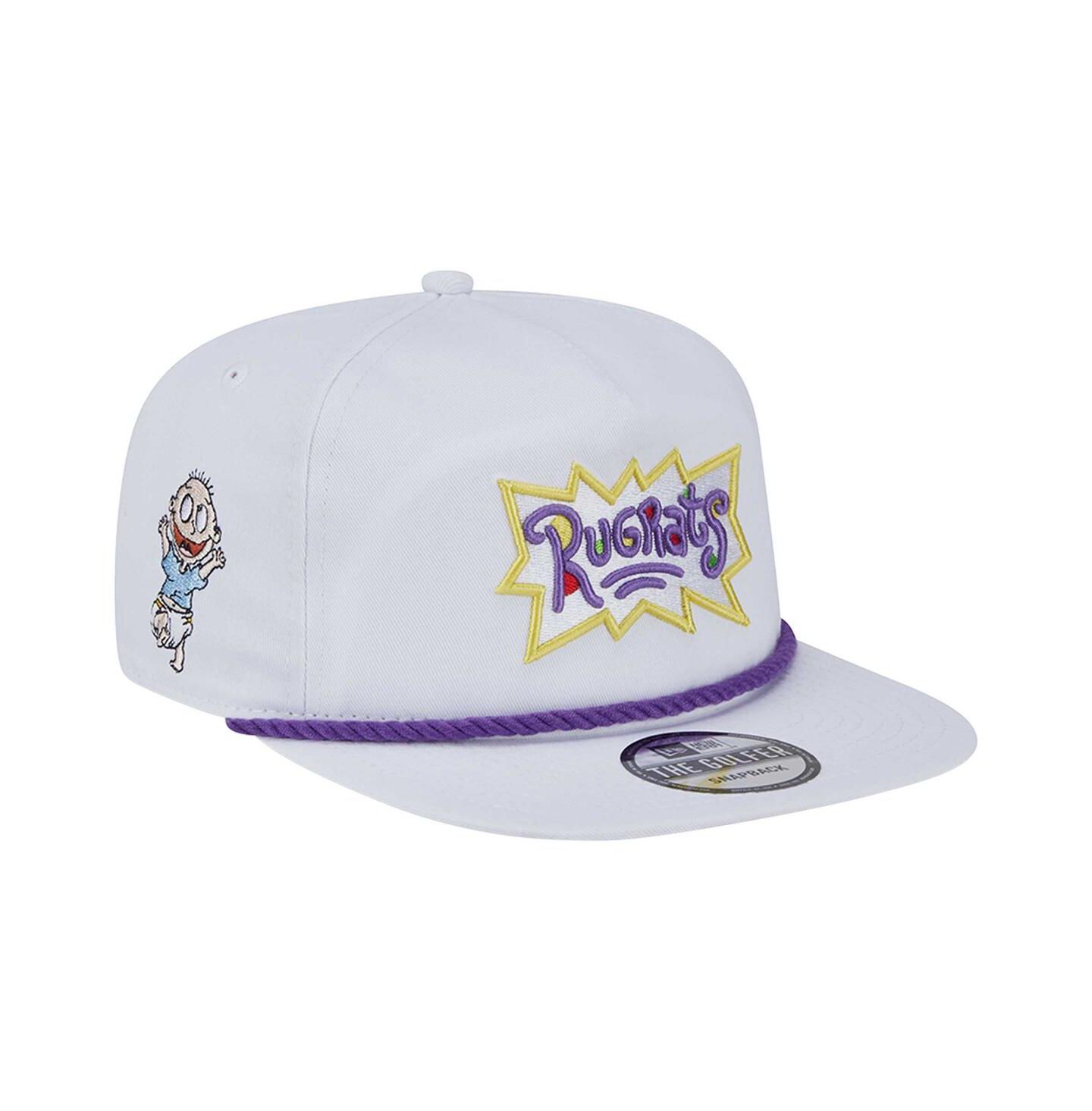 Мужская кепка New Era White Rugrats Golfer Snapback Hat — фото 1