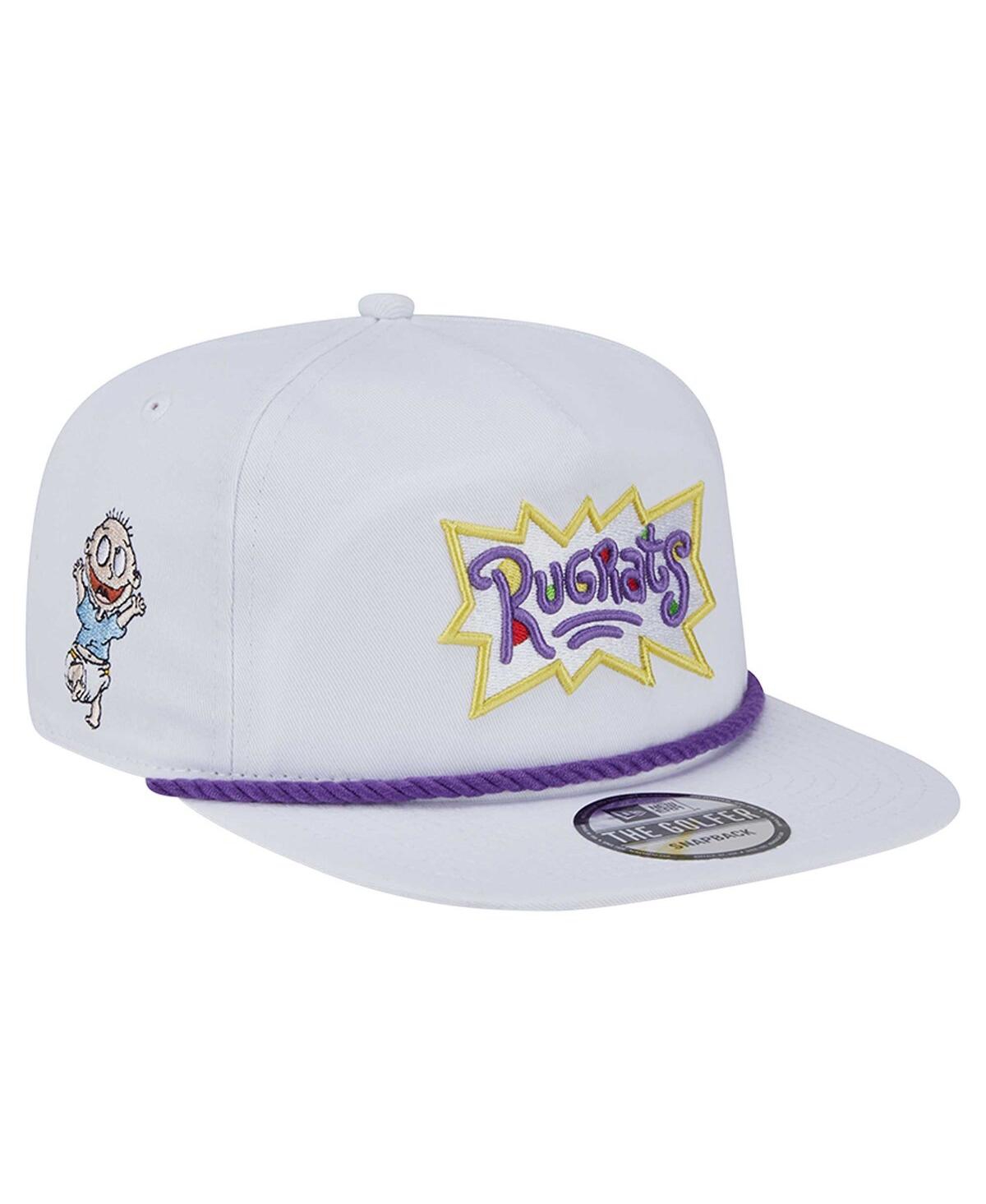 New Era Men's White Rugrats Golfer Snapback Hat