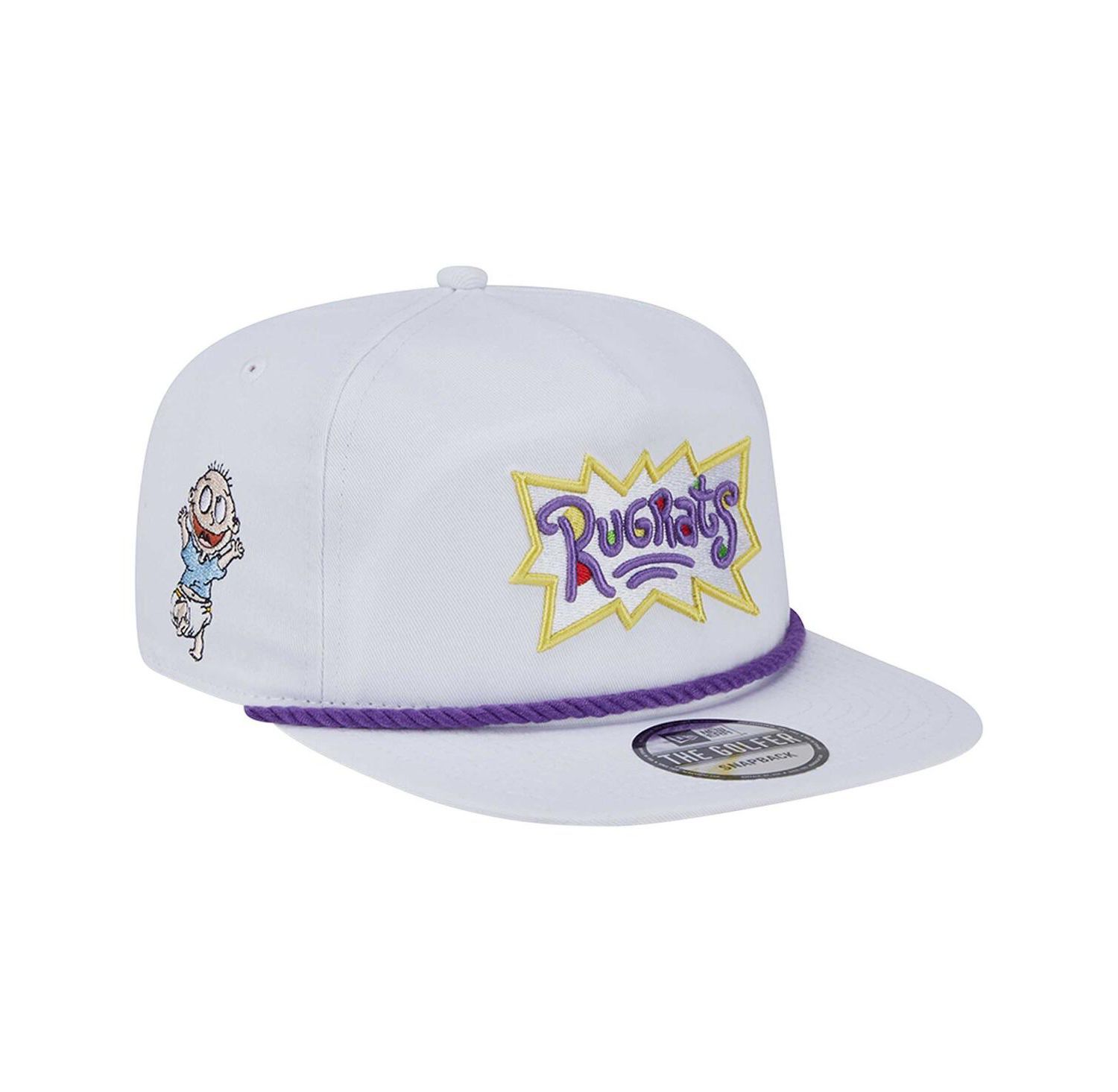Men's White Rugrats Golfer Snapback Hat