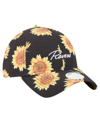Women's Black Baltimore Ravens Adventure Sunflower 9TWENTY Adjustable Hat