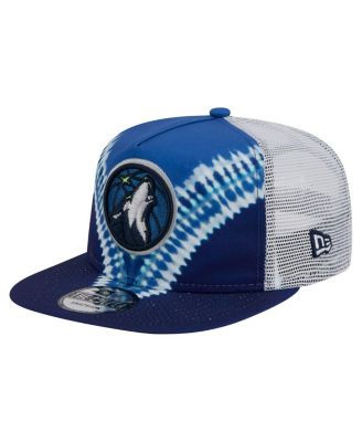 New Era - Men's Navy/Blue Minnesota Timberwolves Throwback Dye Golfer Snapback Hat