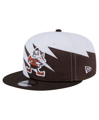New Era - Men's Brown Cleveland Browns Throwback Jagged 9FiFTY Snapback Hat