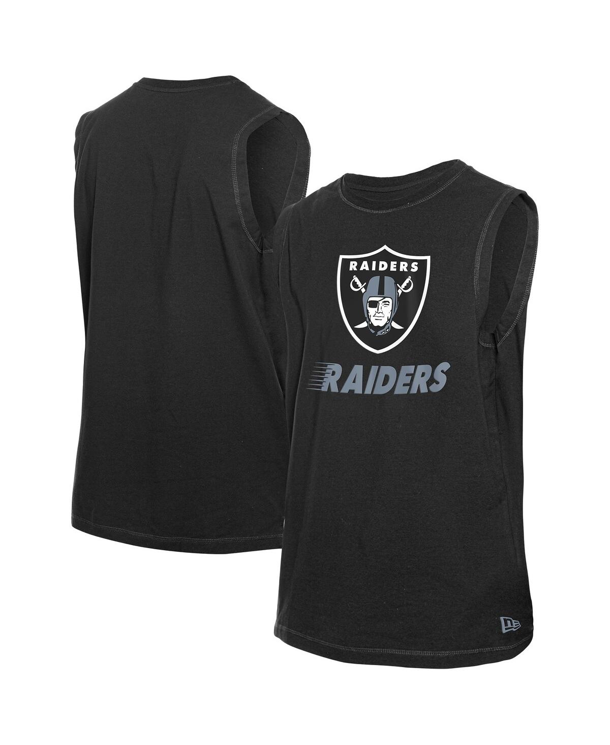 Shop New Era Men's Black Las Vegas Raiders Leisure Collection Tank Top