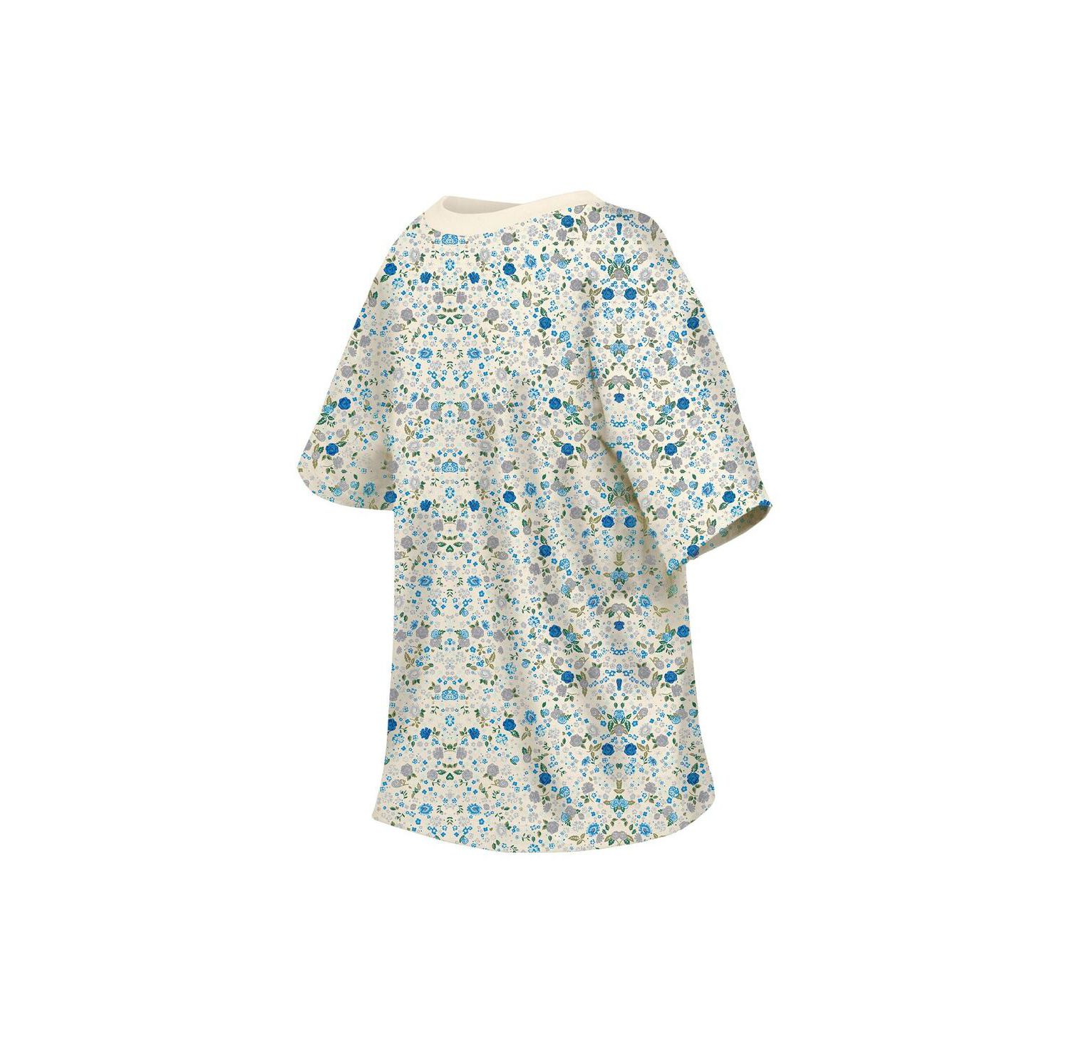 Women's Cream Detroit Lions Glam Game Floral T-Shirt