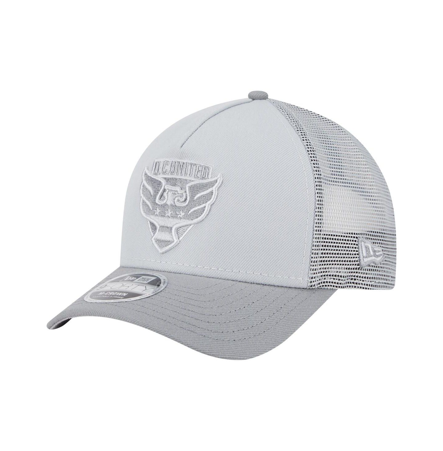 Мужские головные уборы New Era Gray D.C. United Color Pack 9FORTY A-Frame Adjustable Trucker Hat — фото 1