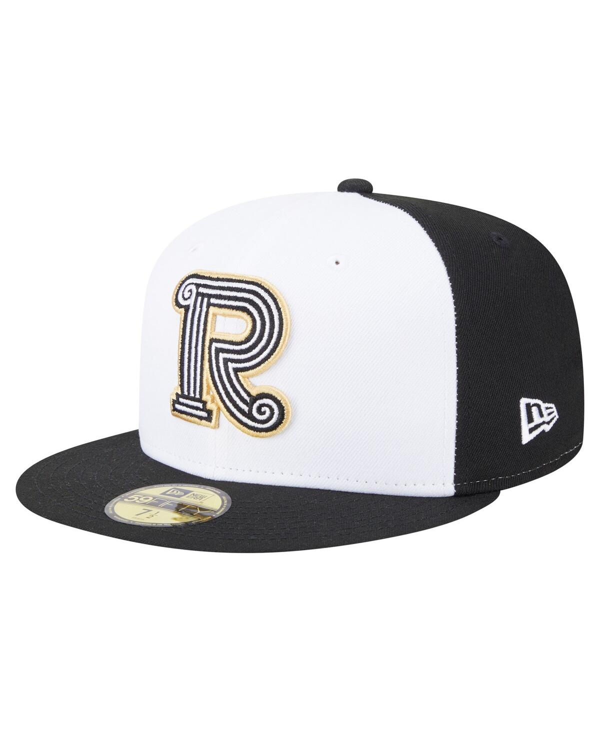 New Era Men's White/black Rome Emperors Authentic Collection 59fifty Fitted Hat
