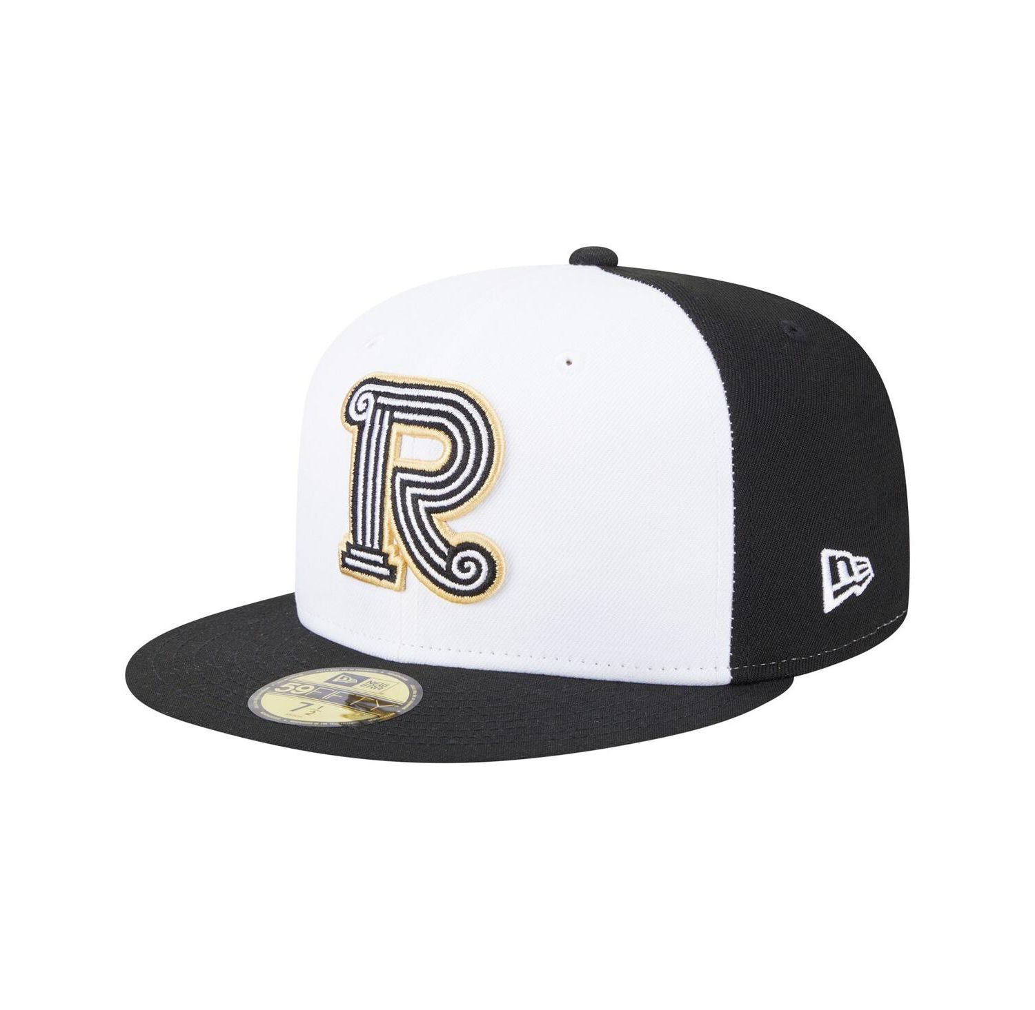 Men's White/Black Rome Emperors Authentic Collection 59FIFTY Fitted Hat