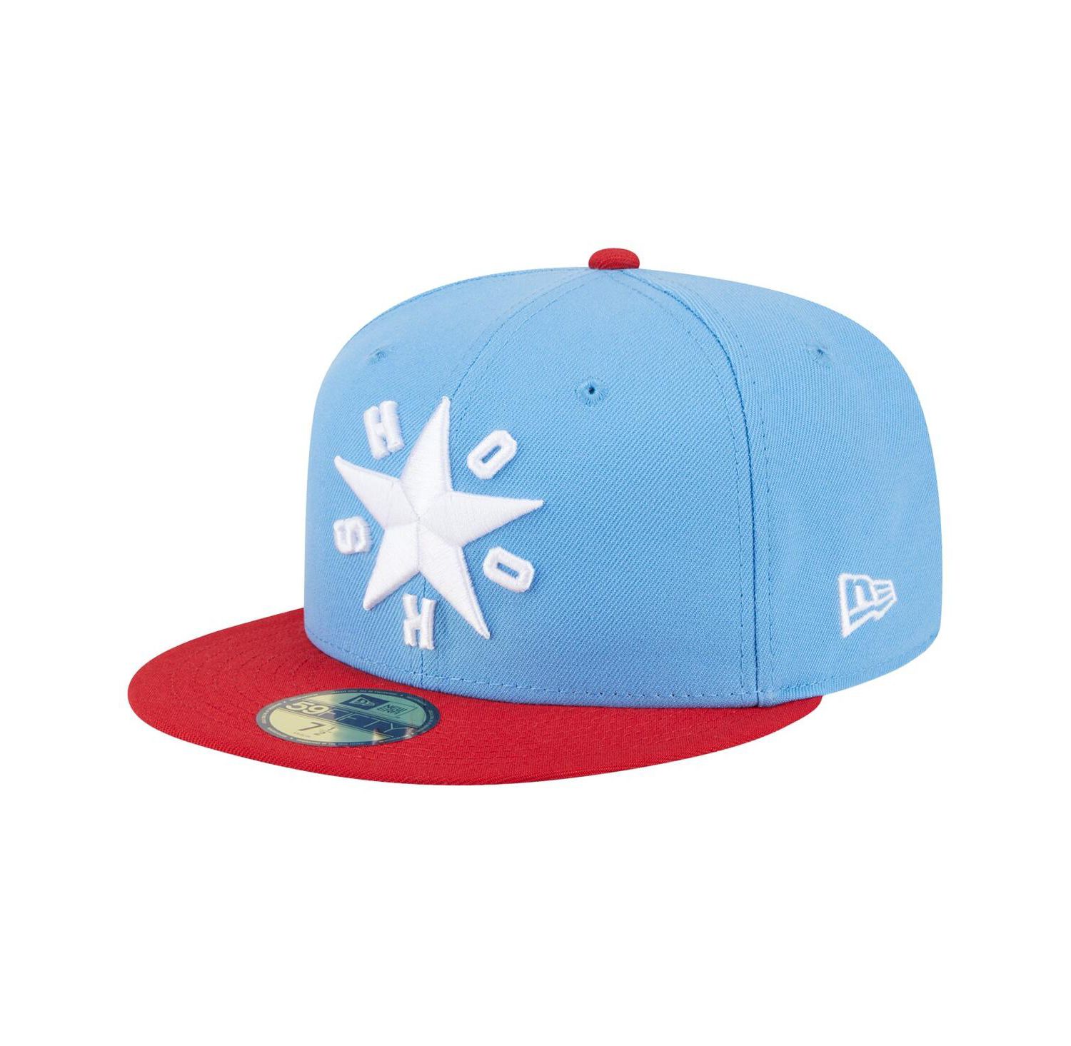 Men's Light Blue Corpus Christi Hooks Authentic Collection 59FIFTY Fitted Hat