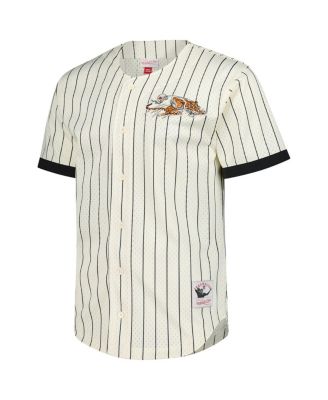 Men's Cream Cincinnati Bengals Final Seconds Vintage Logo Mesh Button-Up Shirt