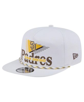 New Era - Men's  White San Diego Padres Collide Golfer Snapback Hat