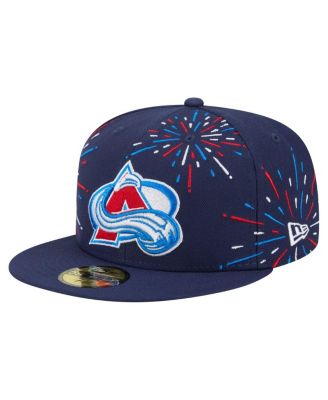 Men's Navy Colorado Avalanche Americana Fireworks 59FIFTY Fitted Hat