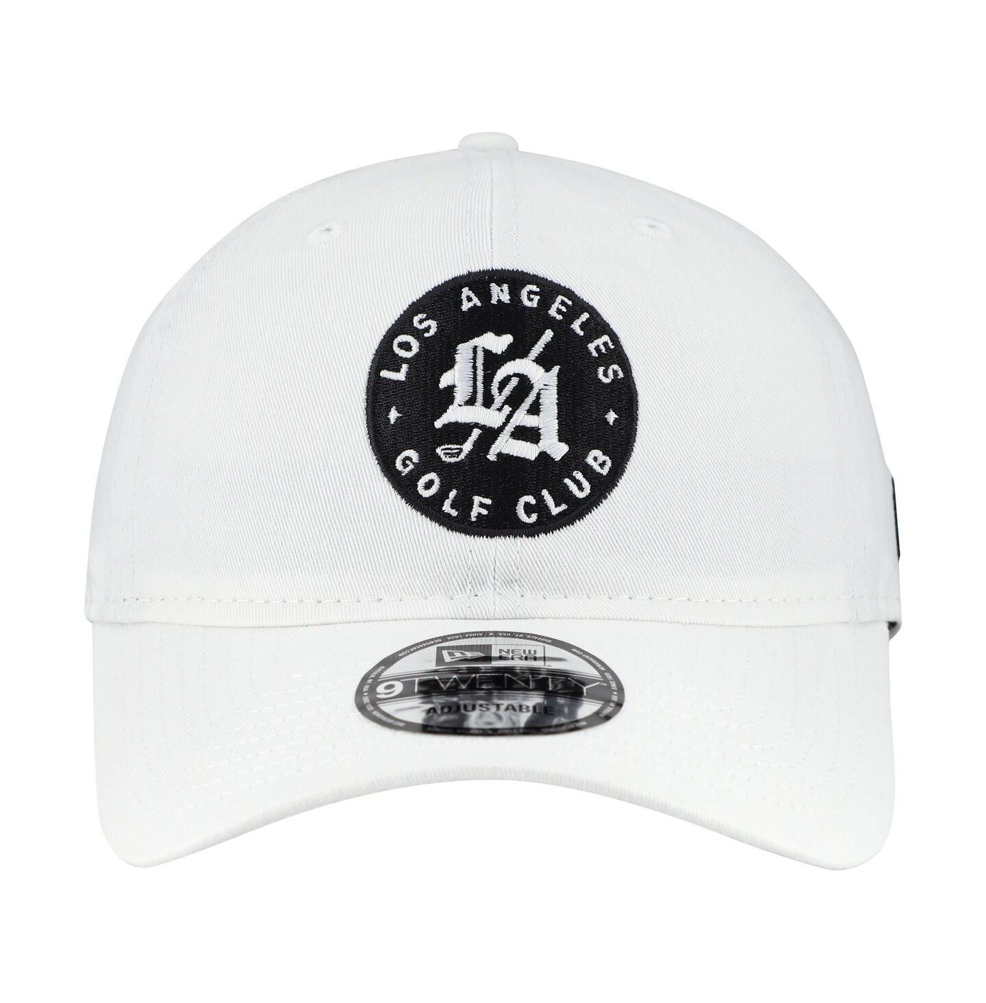 Мужская кепка New Era White Los Angeles Golf Club TGL Team 9TWENTY Adjustable Hat — фото 2